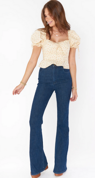 MUMU HAWN BELL JEANS