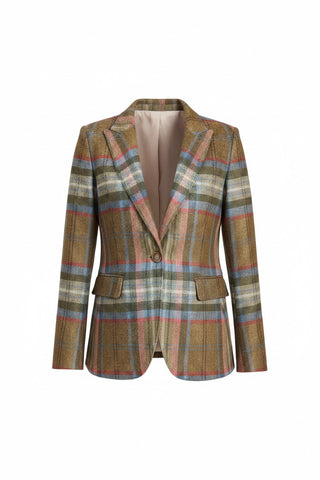 Vilagallo Plaid Blazer