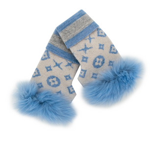 Mitchie's Baby Blue Knit Fingerless Gloves