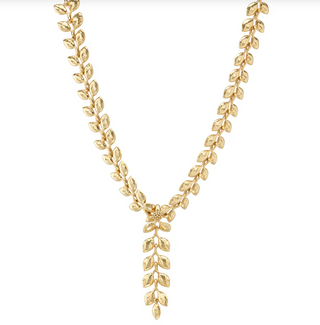 Capucine De Wulf Golden Laurel Convertible Necklace 16"+2" / Gold