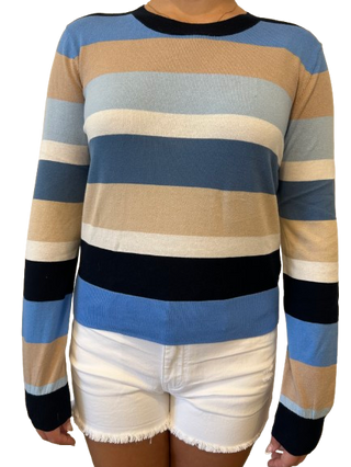 Brodie Multi Stripe Crew