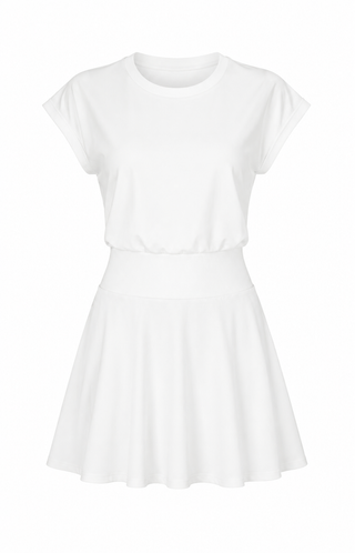 Sundays Azure Dress in Coconut Milk