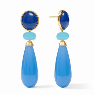 Julie Vos Amalfi Statement Earring - Aqua Multi