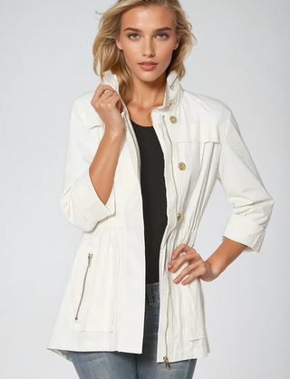 Ciao Milano Tess Rain Jacket in White