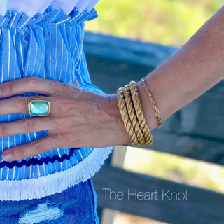 Heartknot Triple Strand Rope Bracelet
