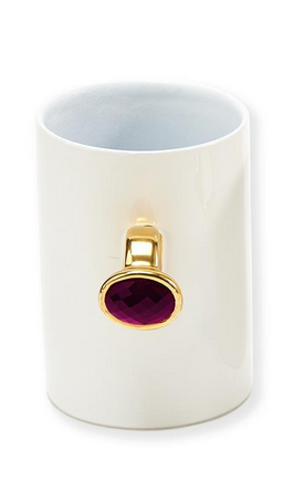 Two's Company Put a Ring on It Mug with Jewel Accent Assorted 3 Colors