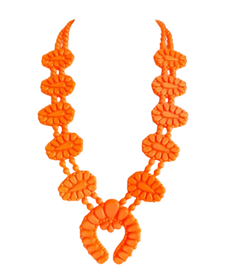 Rahya Jewlry Golden Hour Necklace in Orange Twist