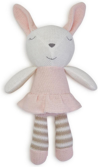 TWOS COMAPANY KNITTED CUDDLE BUNNY