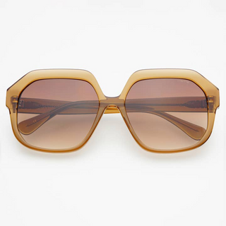 Freyrs Stella Acetate Womens Octagonal Sunglasses - Brown