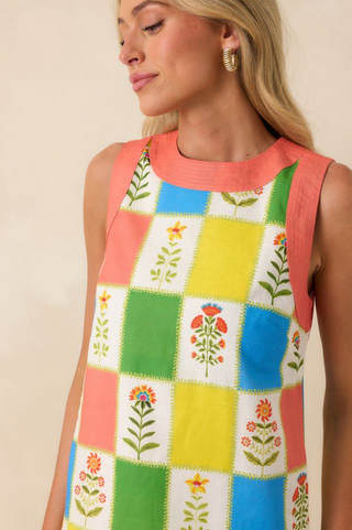 Prosperina Trista Shift Dress in Petit Fleurs