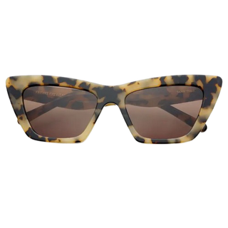 Freyrs Siena Acetate Womens Cat Eye Sunglasses in Milky Tortoise