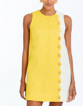 Mestiza Etta Yellow Mini Dress
