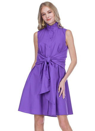 Jade Purple Back Wrap Dress