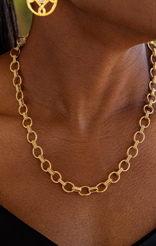 Capucine De Wulf Cleopatra Small Link Necklace, 16"+2"