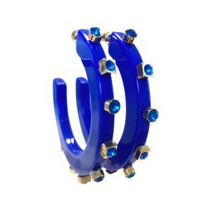 CITY GIRL JEWEL HOOP LARGE- MULTIPLE COLORS