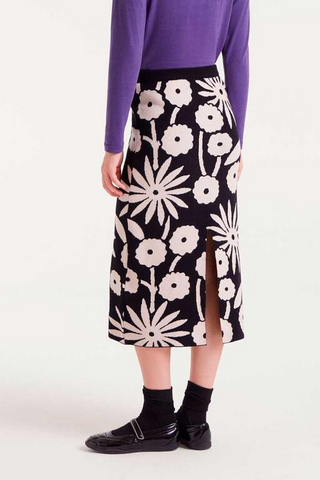 Compania Fantastica Black & White Midi Skirt