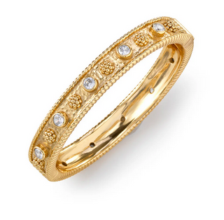 Capucine de Wulf Berry Gem Classic Hinged Bangle - Clear Cubic Zirconia