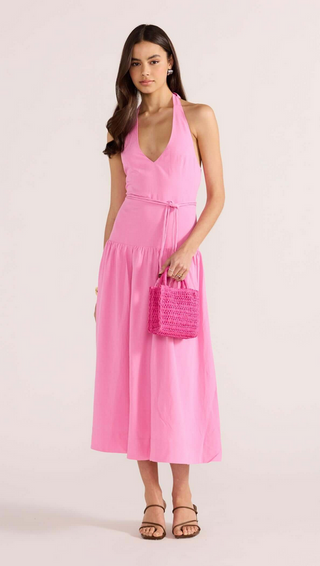 Mink Pink Melody Drop Waist Midi Dress