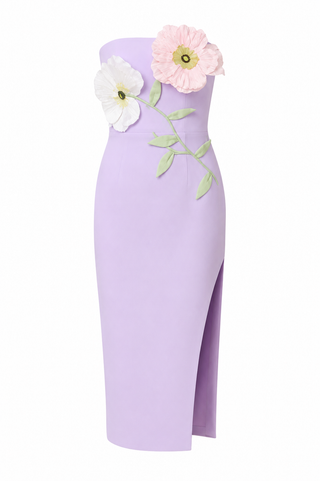 Elliatt Hope Midi Dress in Pastel Purple