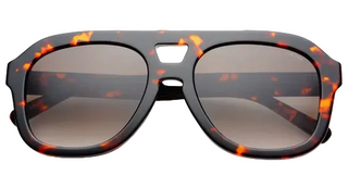 Freyrs Voyager Acetate Oversized Aviator Sunglasses - Tortoise
