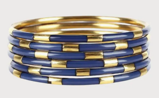 Budhagirl Navy Veda Bangles - Set Of 6 - Navy