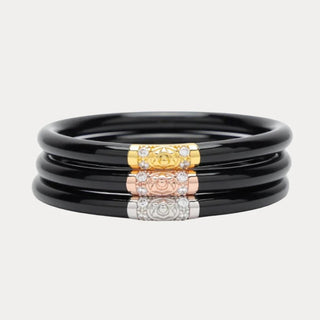 BuDhaGirl THREE KINGS ALL WEATHER MULTIPLE COLORS BANGLES (SET OF 3)-