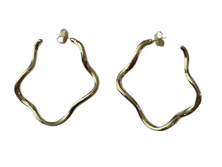 Sheila Fajl Wiggle Wiggle Hoops / Shiny Gold
