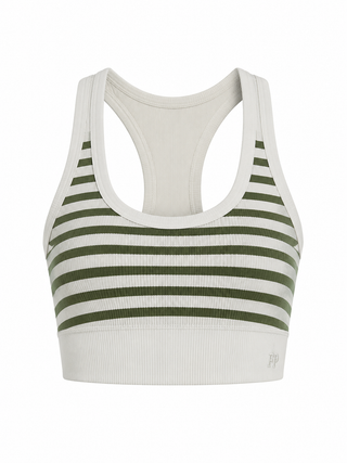 Free People Go To Stripe Bra in Frosty Combo