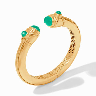 JV, Cannes Demi Cuff-Iridescent Emerald Green