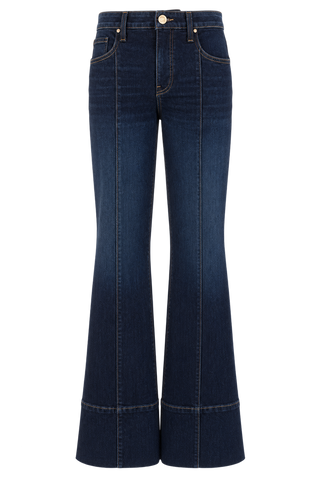 Kut Kelsey High Rise Fab Ab Ankle-Front Seam Wide Hem Jeans