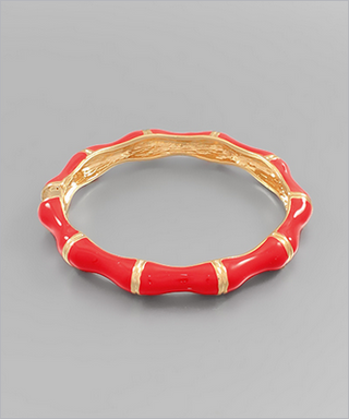 Monkee's Jewelry And Acc Color Bamboo Hinge Bracelet / 2 Color Ways