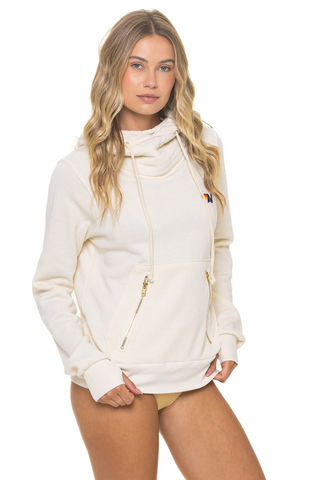 Aviator Nation Ninja Vintage White Pullover Hoodie