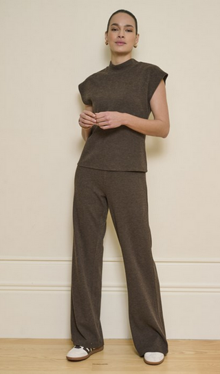 Esqualo Cacao Knit Trousers