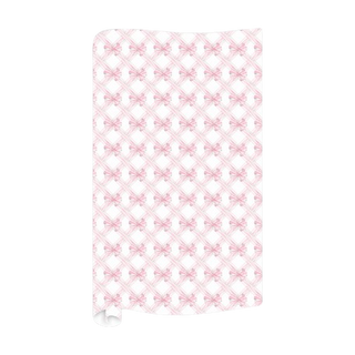 Rosanne Beck Handpainted Pink Bow Trellis Wrapping Paper