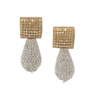 Bhavna Kanakia Silver & Rose Gold Button Earrings