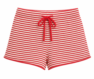 Bailey Rose Striped Drawstring Lounge Shorts in Sunrise