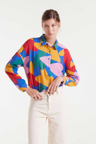Compania Fantastica Multi Color Blouse