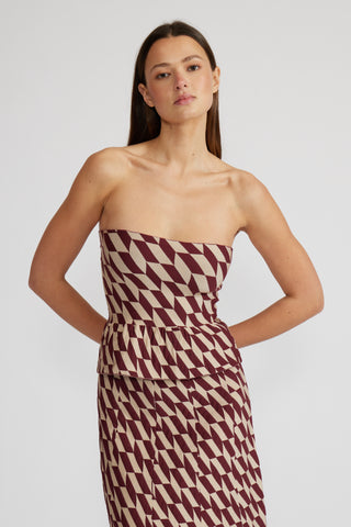 Lucy Paris Antonella Strapless Top