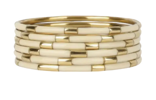 Budhagirl Ivory Veda Bangles - Set Of - Ivory