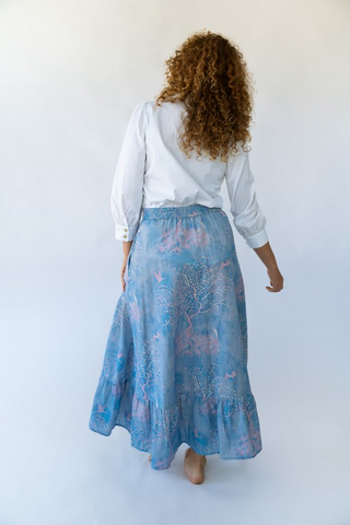 Sarah Alexis Florence Maxi Skirt in Purple Lowcountry