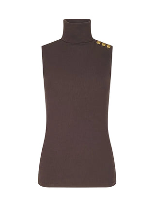 L'Agence Ceci Sleeveless Turtle Neck