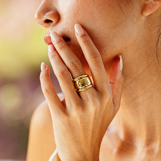 Capucine De Wulf Cleopatra Gold Ring Band