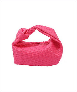 MC Knotted Handle Woven Leather Bag / 2 Color Options