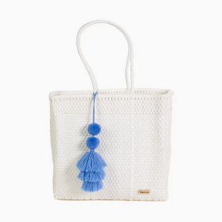 Valerosa Solid White Playera Tote
