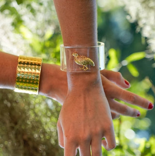 M. Dulaney Jewels Quail Acrylic Cuff Bracelet