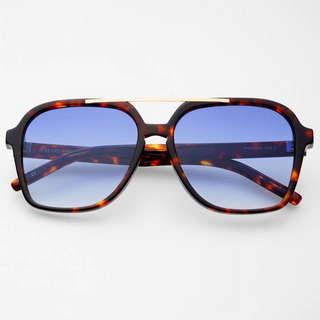 Freyrs Spencer Unisex Aviator Sunglasses - Tortoise / Blue