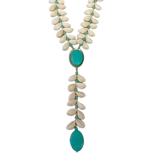 Turquoise & Seashell Necklace