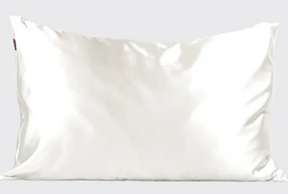 KITSCH IVORY SATIN PILLOW CASE