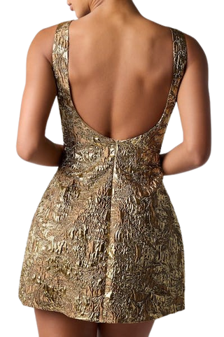 Lulus Zani Brocade Mini Shift Dress