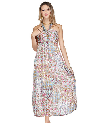 Joy Joy Budding Vines Maxi Dress